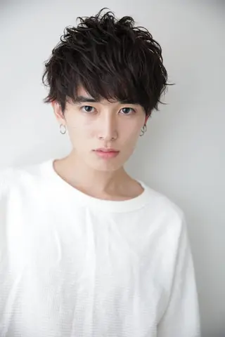 ショート カラー パーマ ヘアアレンジ 山下 直人のヘアスタイル