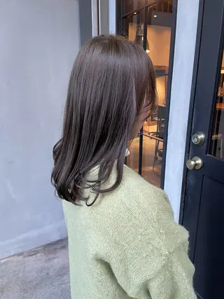 セミロング カラー ボブ／パーマ指名 No. 1🍃れんとのヘアスタイル