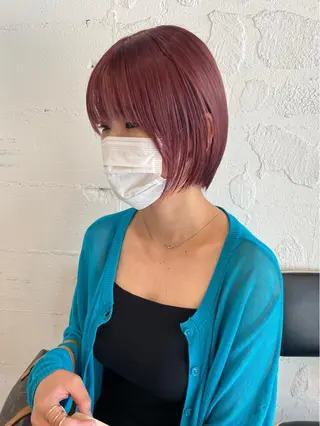 ショート カラー ヘアアレンジ satsuki 暖色・ブラウンカラーのヘアスタイル