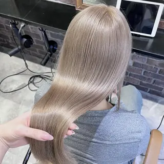 カラー ロング ハイトーン/髪質改善 /Akuaのヘアスタイル