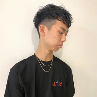 ショート パーマ メンズ 永野 正芳のヘアスタイル