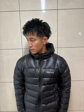 ショート パーマ メンズ 💈スパイキーショー ト特化💈伊藤大輝のヘアスタイル