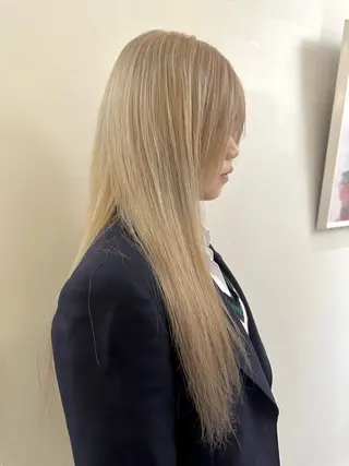 ロング レイヤー/ハイトーン ✂︎ゆーぴ✂︎のヘアスタイル