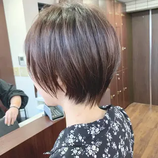 ショート 縮毛矯正/ショート/ レイヤー/畑中正敏のヘアスタイル
