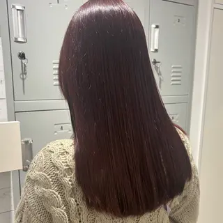 セミロング カラー 髪質改善ストレート /暖色カラー🎀🪞のヘアスタイル