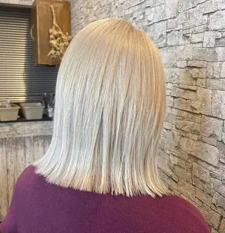 ミディアム カラー 最高級シールエクステ 💜Fave/あかねのヘアスタイル