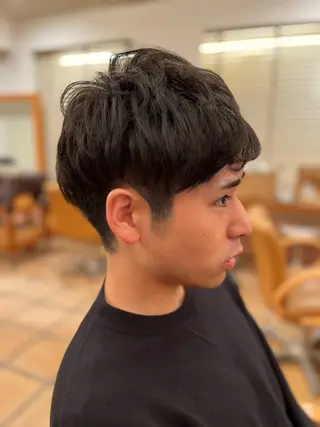 ショート パーマ メンズ d'ici所属・d’ici六本木 佐藤彩のヘアスタイル