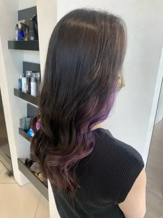 セミロング hair＆makeEARTH前橋店所属・上村 菜月のヘアスタイル