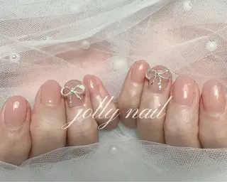 ネイル Jolly チップ長さだしのネイルデザイン