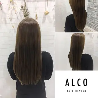 セミロング カラー ワタイショウタ 髪質改善✨眉毛サロンのヘアスタイル