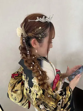 ヘアアレンジ nehus nagaoka所属・🖤複雑履歴ブリーチ Mizuki 🖤のヘアスタイル