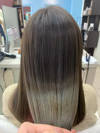 セミロング カラー どんな髪の悩みも解決 します✨田嶋俊一✨のヘアスタイル