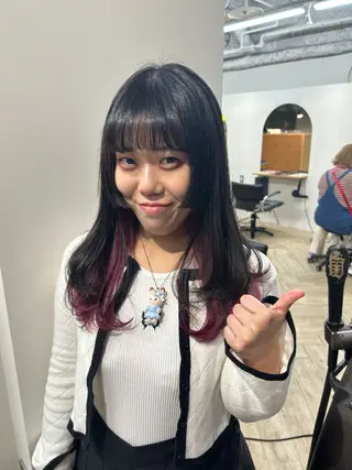 ロング カットモデル募集/ 万代/関谷　朋実のヘアスタイル