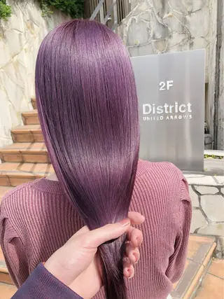 ロング カラー🌈/カット /栄/misa👻のヘアスタイル