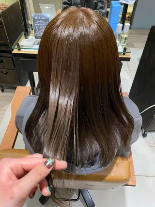 ミディアム カラー 暖色/透明感/うる艶 HIMEKAのヘアスタイル