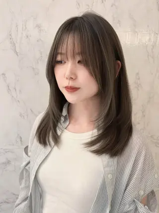 セミロング 小顔カット/レイヤー 【WiLL】加藤のヘアスタイル