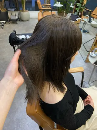 セミロング カラー iroha/ n.w.h🎀のヘアスタイル