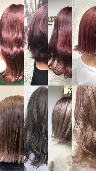 セミロング カラー 髪質改善/ ツヤ髪カラー/高井のヘアスタイル