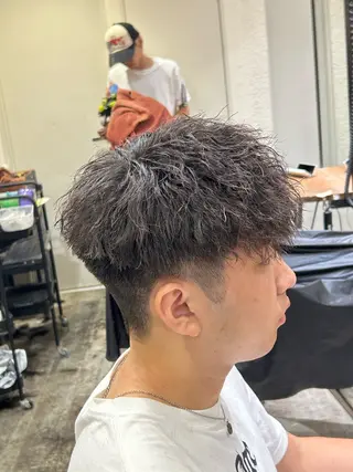 パーマ メンズ メンズ美容室 難波北川司のヘアスタイル