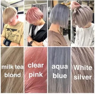 ミディアム カラー 似合わせ小顔ショート /akane🐰♥️のヘアスタイル