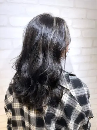 セミロング カラー ヘアアレンジ 髪質改善×艶カラー ANDIAMO 楓のヘアスタイル