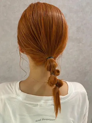 ミディアム 小田 莉加子のヘアスタイル