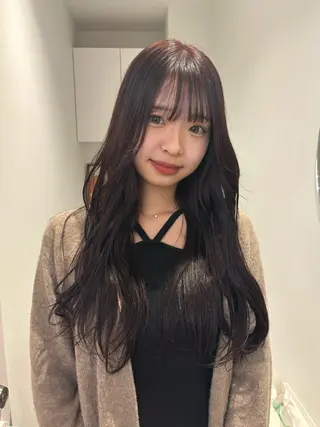 ロング リン🔔ボブ cut ベージュカラー🤎のヘアスタイル