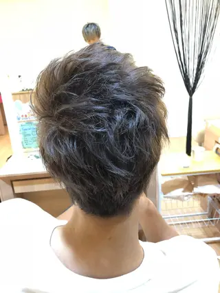 ショート カラー メンズ メンズカット 三村洸斗のヘアスタイル