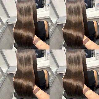 ロング カラー 髪質改善カラー✖︎ 縮毛矯正✨️店長純大のヘアスタイル