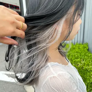 セミロング カラー box mico. mutsumiのヘアスタイル