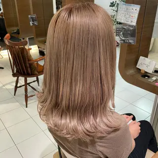 セミロング カラー 透明感カラー/ 寺田千雅子のヘアスタイル