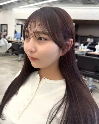 セミロング カラー レイヤー/透明感/ 顔周り/kana🩰のヘアスタイル