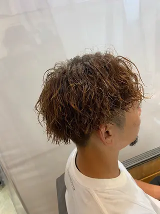 ショート パーマ メンズ 柴田 将のヘアスタイル