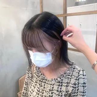 ミディアム カラー ﾖｼﾅｶﾞﾏﾕ🦕 透明感カラーのヘアスタイル