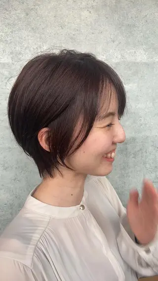 ショート カラー ヘアアレンジ ✨髪質改善/透明感✨ 西野　陽のヘアスタイル
