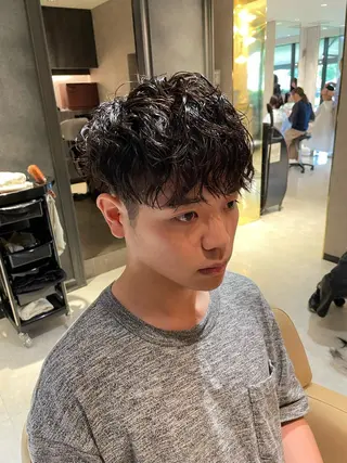 ショート パーマ メンズ メンズ専門美容師✂︎ 大庭勝己のヘアスタイル