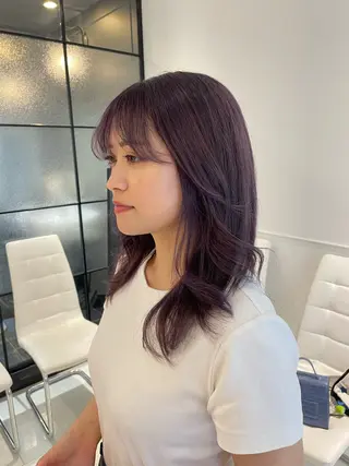 ミディアム カラー 稲毛駅徒歩1分 mei🦋のヘアスタイル