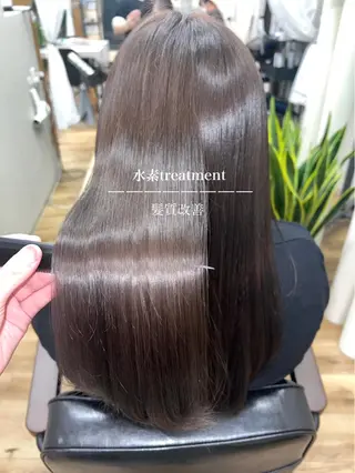 ロング 松下 茉由のヘアスタイル