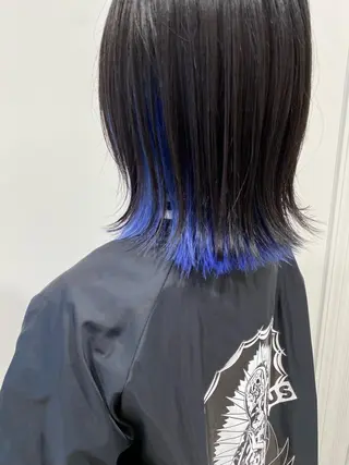 ミディアム y.s.h所属・ハイトーンカラー🌈 メンズパーマ鈴木康平のヘアスタイル