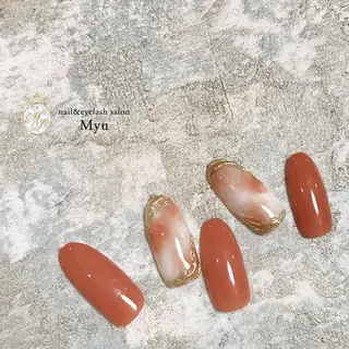 ネイル myu天神店 かえでのネイルデザイン