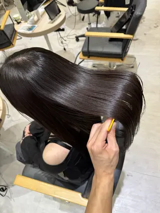 ロング カラー 美髪矯正/髪質改善/ ワンホン🇰🇷賢人のヘアスタイル