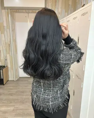 ロング カラー 広島/わかな/ヘア セット/オリーブのヘアスタイル