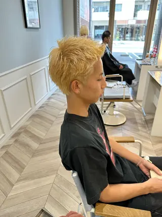 ショート メンズ メンズパーマ/ スパイキー/神田正紀のヘアスタイル