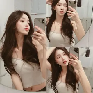 ロング カラー 莉乃/縮毛矯正/髪質 改善/艶カラーのヘアスタイル