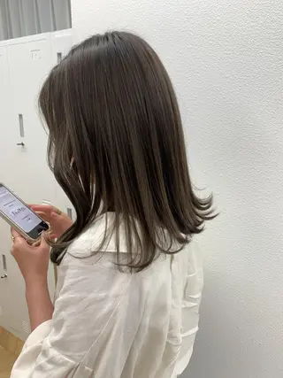 ミディアム カラー cirrus🕊 韓国ヘア♡山縣あかりのヘアスタイル