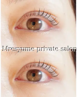 マツエク・マツパ Mresyume MAYUのマツエク・マツパデザイン