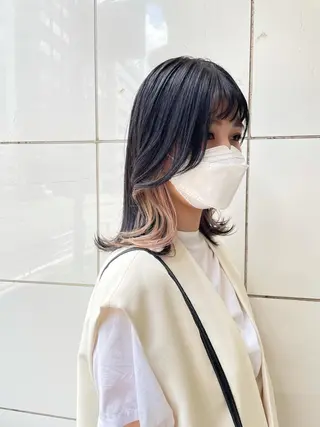 セミロング 【美容室が苦手な方 専問美容室】MIHOのヘアスタイル