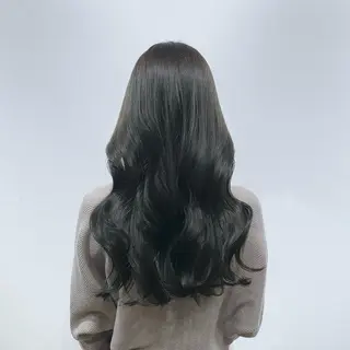 ロング カラー ヘアアレンジ キヨミ 韓国レイヤーカットのヘアスタイル