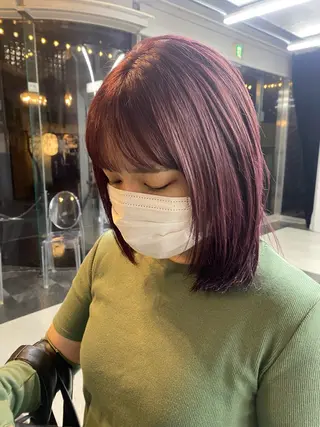 ミディアム カラー Teal所属・大石 沙季のヘアスタイル