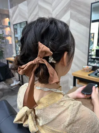 ミディアム ヘアアレンジ 飯塚 沙衣のヘアスタイル